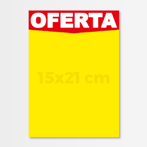 Cartaz de Oferta - 15x21 cm